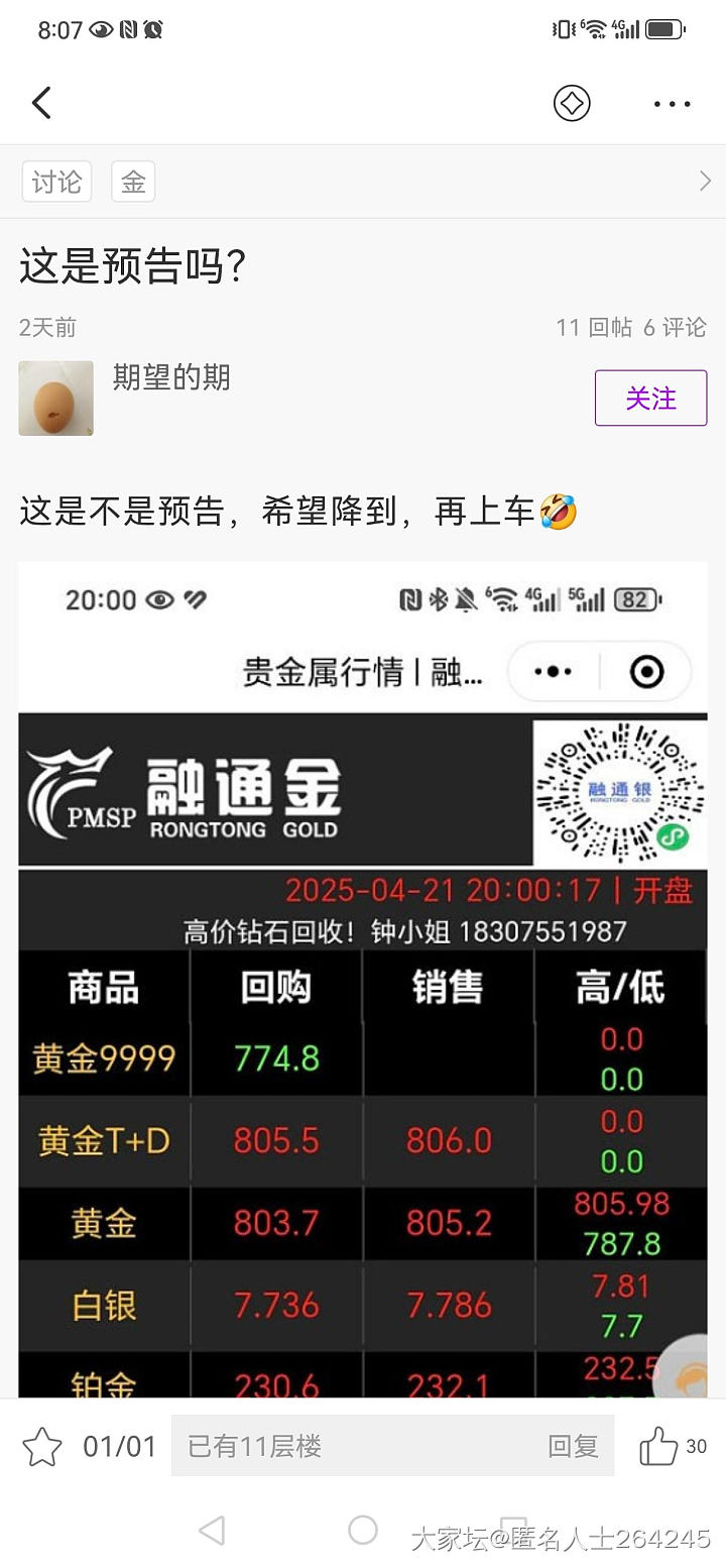 2 days ago融通金大盘预告。_贵金属金