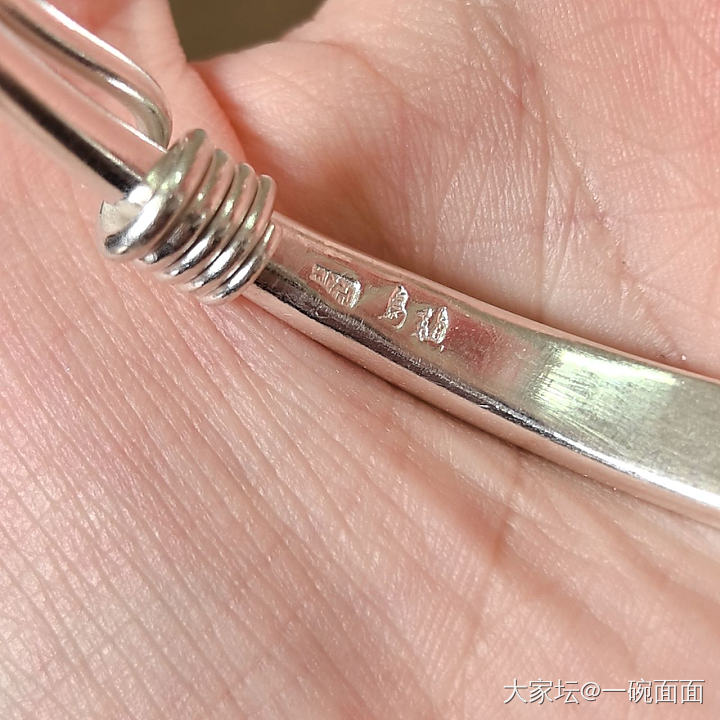 晒晒银子_手镯银
