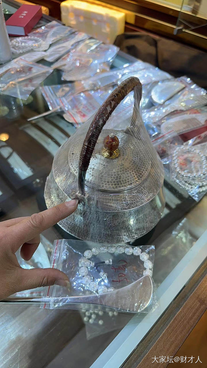 出白银传的手工银壶全新_银