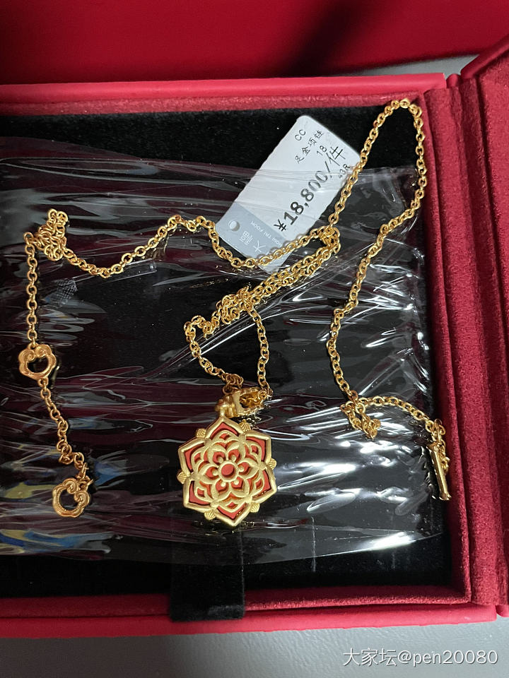 周大福喜鹊套链_金