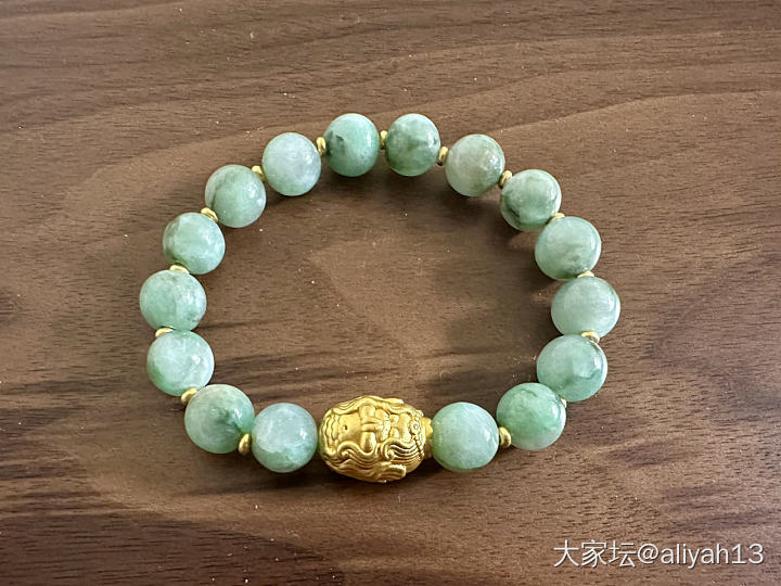 又穿了两串，夏天戴冰冰凉凉～_珠串和田玉翡翠