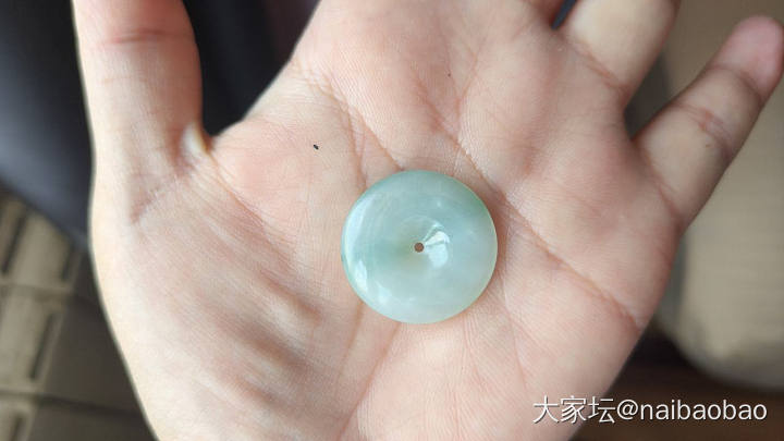 天然缅甸A货翡翠平安扣蛋面_翡翠