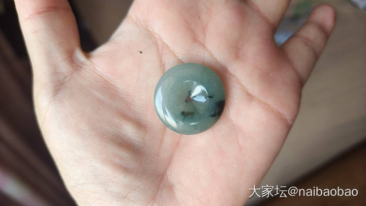 天然缅甸A货翡翠平安扣蛋面_翡翠