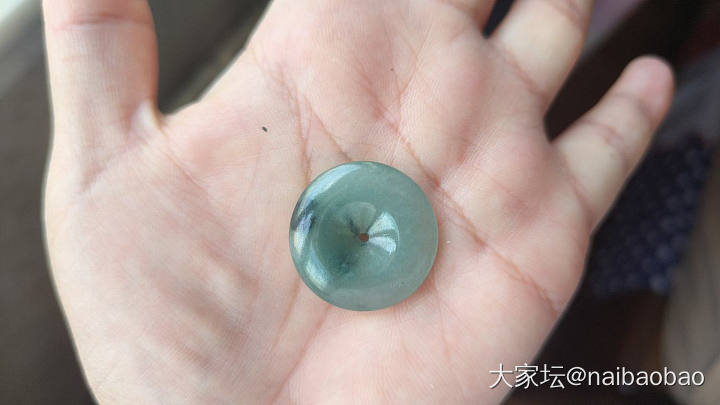 天然缅甸A货翡翠平安扣蛋面_翡翠
