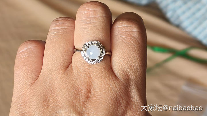 天然缅甸A货翡翠平安扣蛋面_翡翠