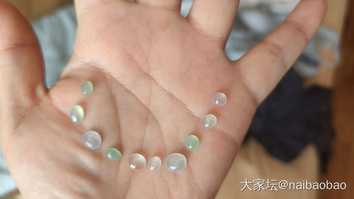天然缅甸A货翡翠平安扣蛋面_翡翠