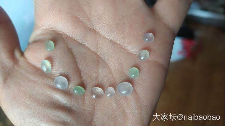 天然缅甸A货翡翠平安扣蛋面_翡翠
