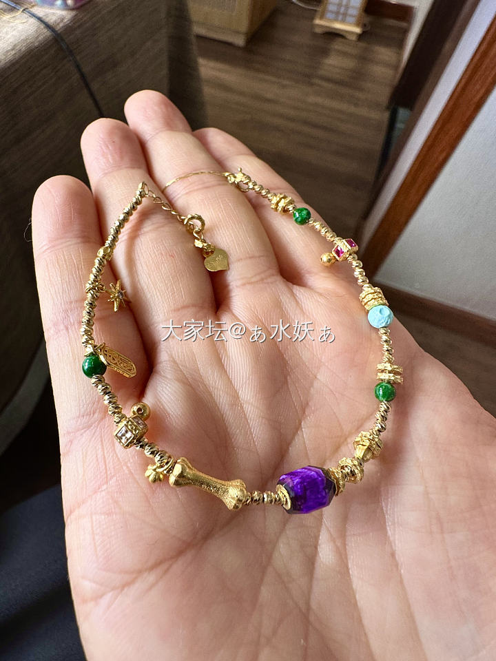 18k金盘缠手链_金