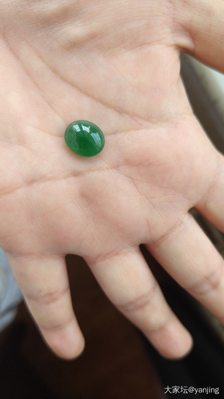 天然缅甸A货翡翠高货蛋面手串_翡翠