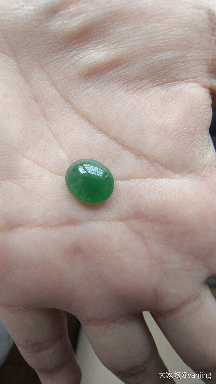 天然缅甸A货翡翠高货蛋面手串_翡翠
