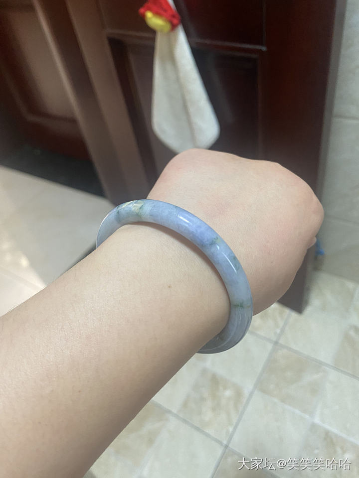 莫奈花园翡翠手镯_翡翠