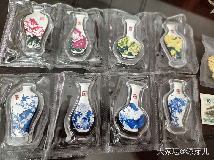 花瓶银条和双鱼银镀金挂件_银