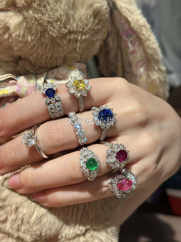 家有嫌夫评价这些戒指：花了六位数的纯消费品🙄_戒指名贵宝石