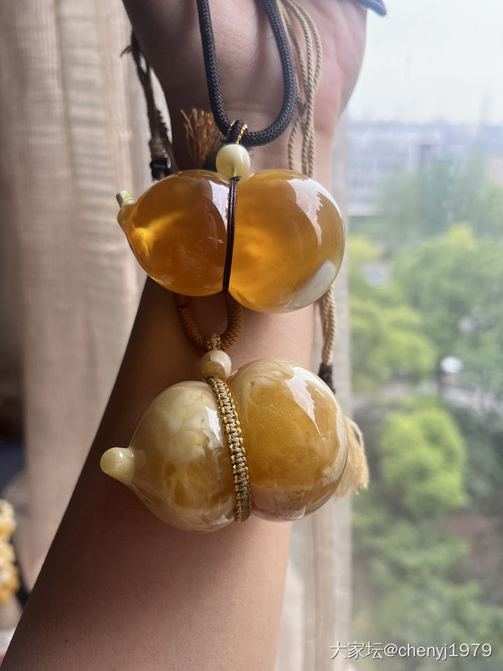 胖福禄兄弟_琥珀蜜蜡