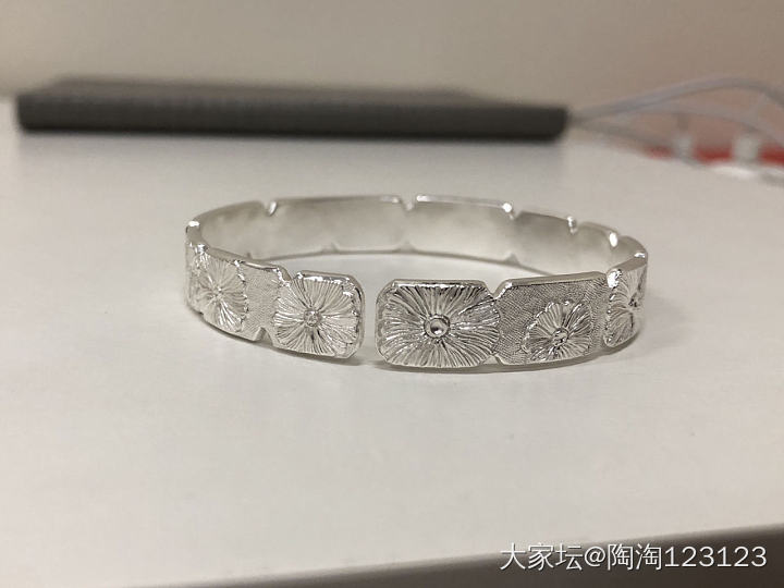 废铁师傅的雏菊镯和竹叶戒指_银