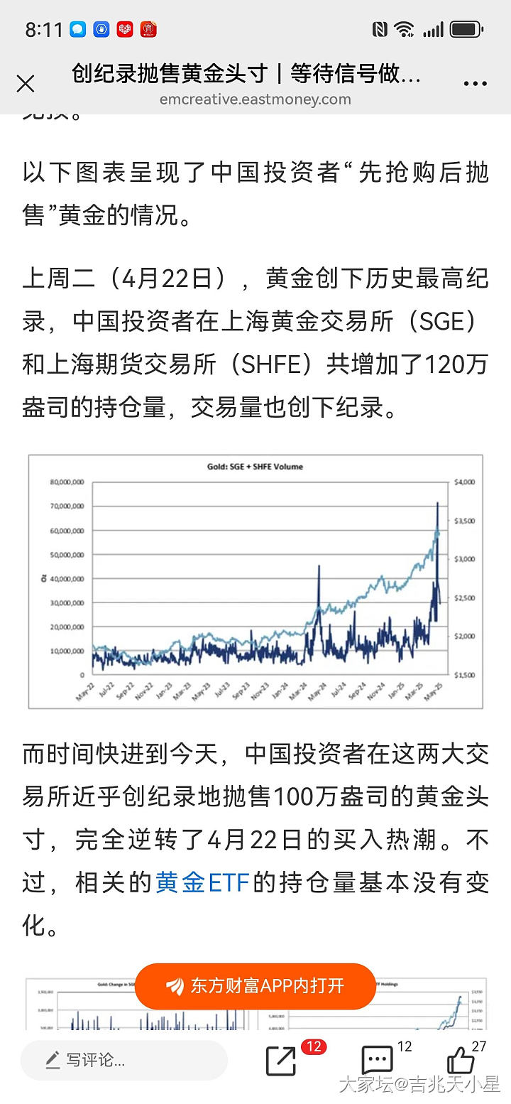 据说中国买家抛售导致金价下跌_贵金属
