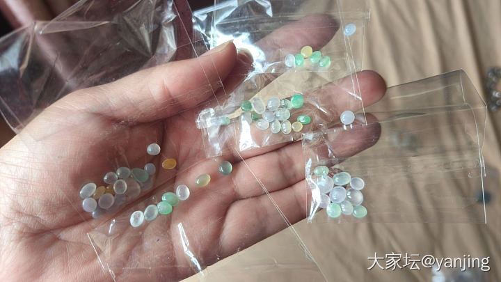 天然缅甸A货翡翠清理蛋面_翡翠