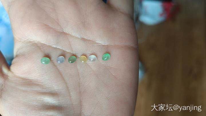 天然缅甸A货翡翠清理蛋面_翡翠