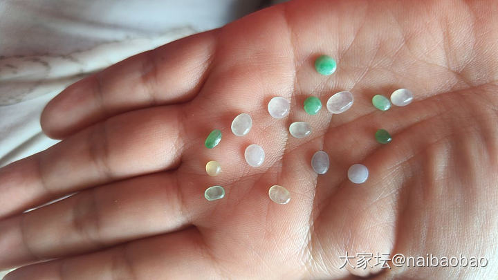天然缅甸A货翡翠蛋面打包处理_翡翠
