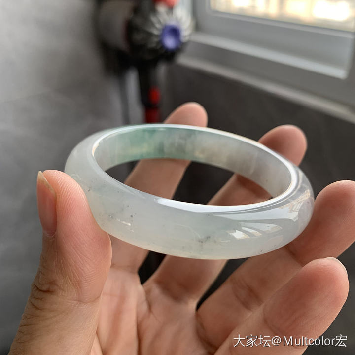 冰飘花翡翠手镯_翡翠