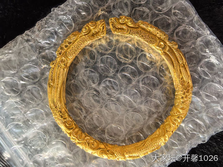 出售小珍龙镯老卢打金三角纳福戒指周生生老庙黄金首饰_金