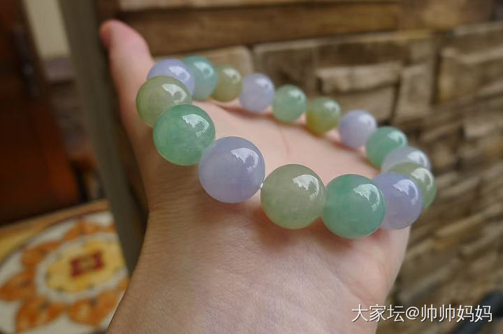 翡翠冰糯福禄寿手链_翡翠