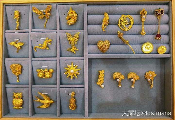 足金胸针合集_金