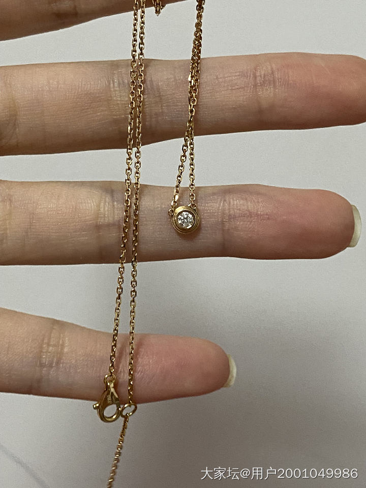 卡地亚同款飞碟项链高定款_金