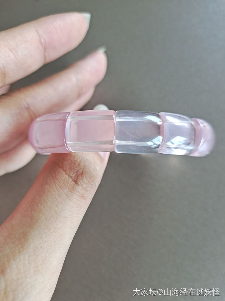 草莓晶手串粉晶手牌紫水晶小龙女碧玺戒面裸石_彩色宝石
