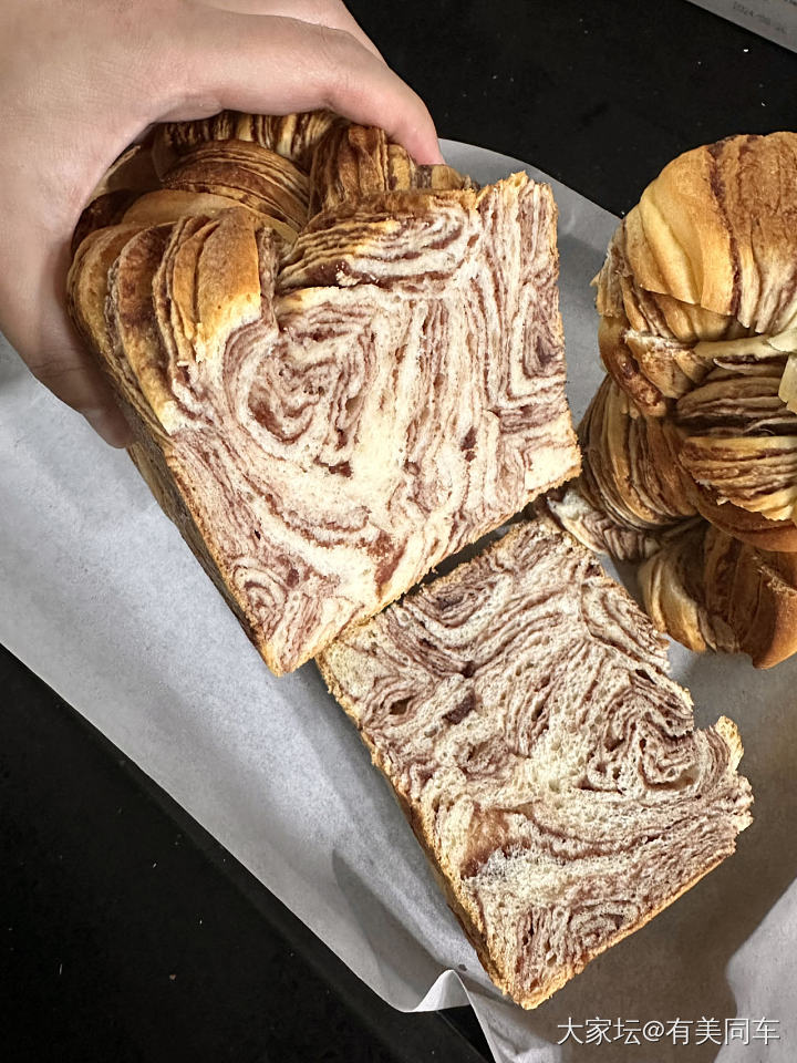 大理石吐司🍞挑战一下自我耐心_厨艺
