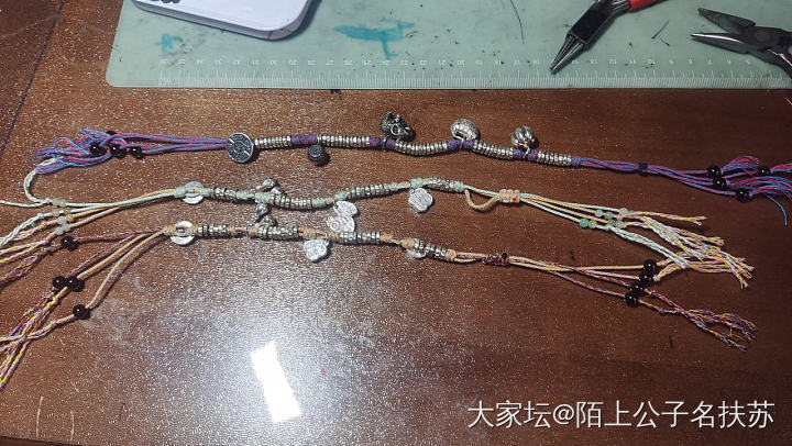 盘缠手绳_编绳银