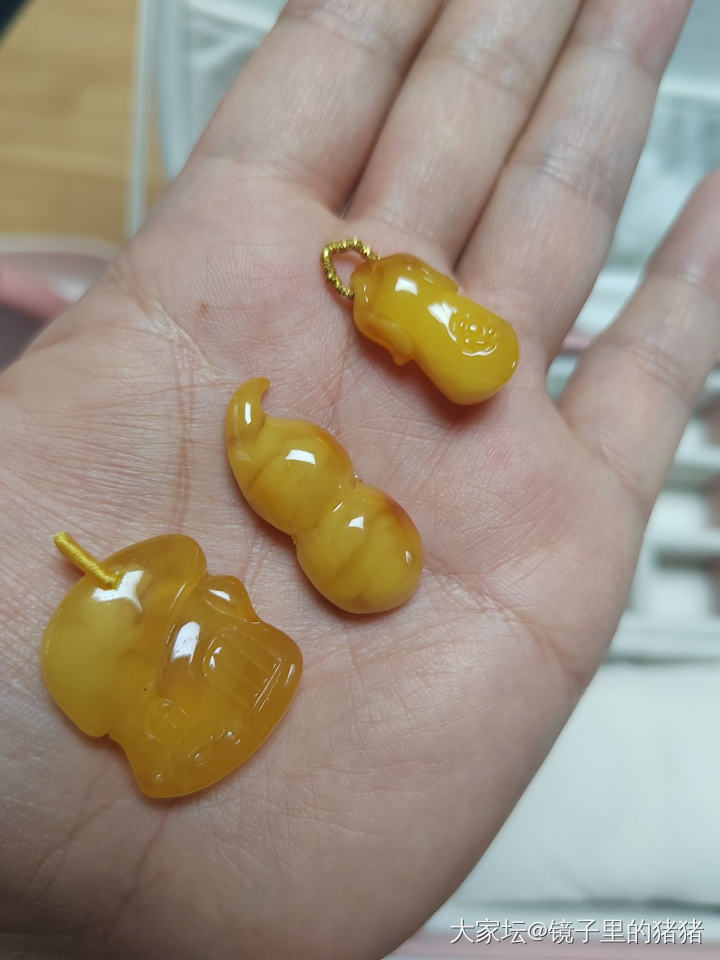 【第一波闲置】蜜蜡手串，吊坠，小滴溜，菩提手串_首饰