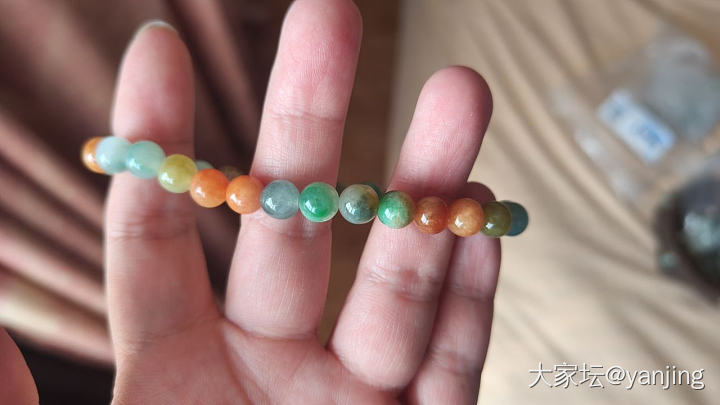 天然缅甸A翡翠珠链处理_翡翠
