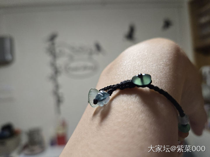 断舍离再降价，788包邮顺丰出！！冰阳绿种扣子珠子翡翠手绳_翡翠