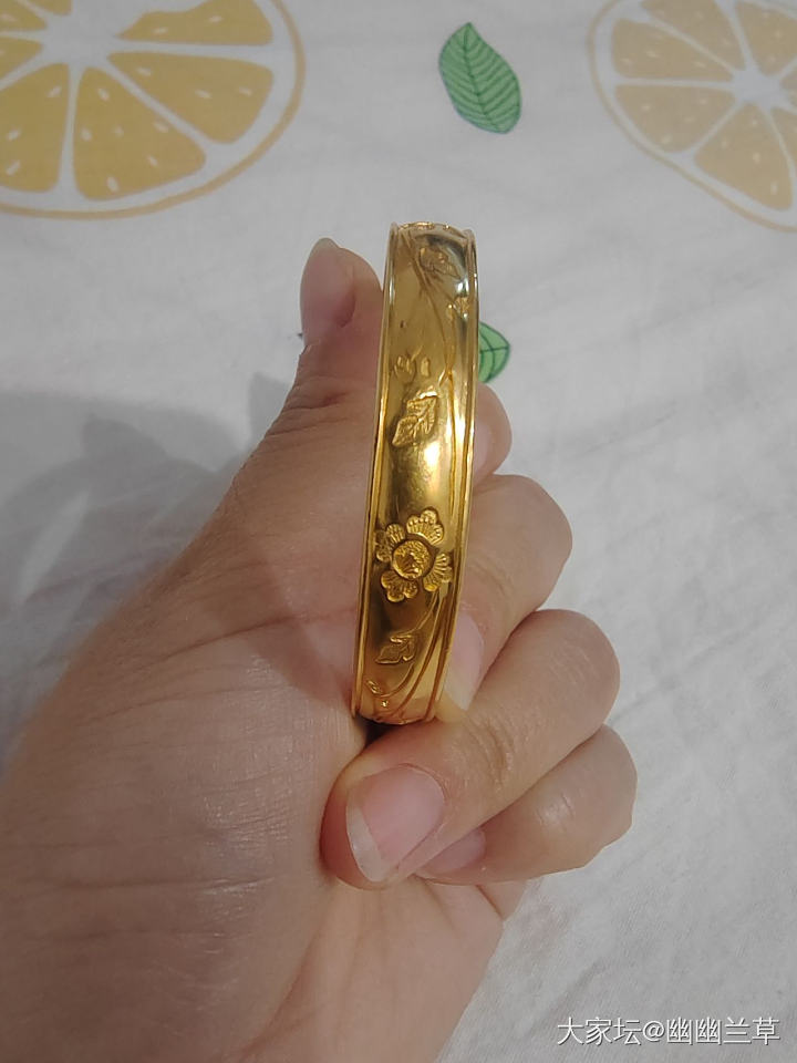 试出小珍 牡丹 保字镯_金