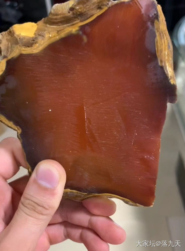 57圈口天然高品马红玛瑙手镯，版型特别大气舒适，胡萝卜色_玉石