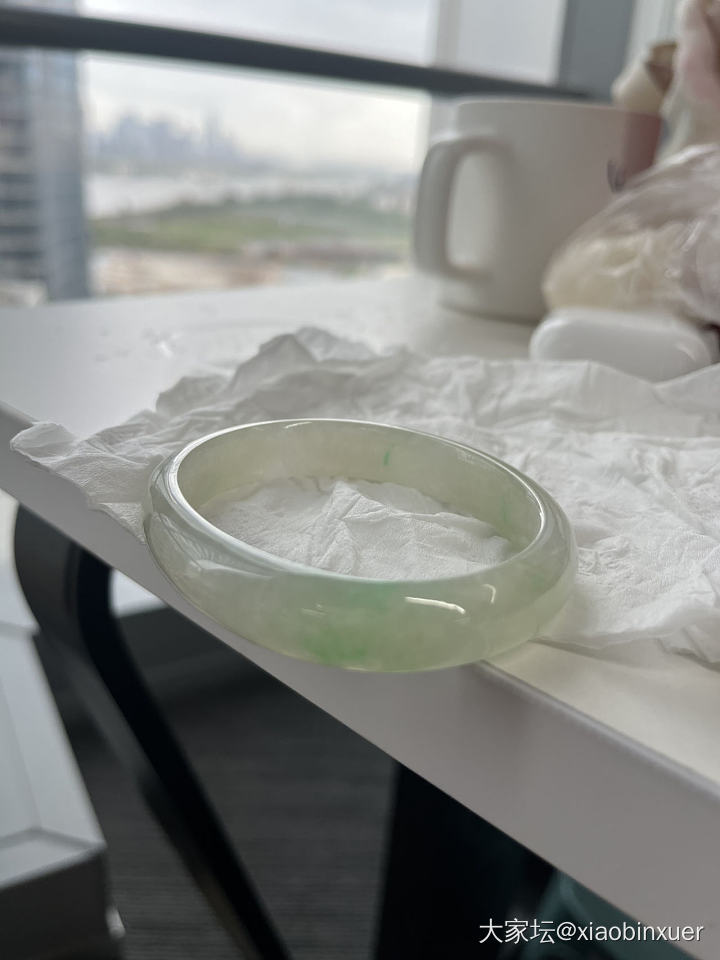 坛子里结缘，咸鱼里买到的宝贝，感谢坛子姐妹，很满意的贵妃玉镯_翡翠