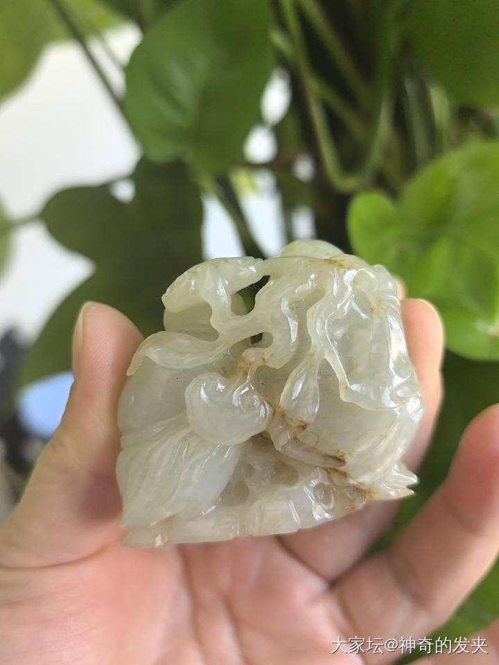 和合二仙和田青玉把件底价1600_和田玉