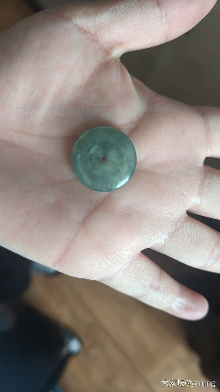 天然缅甸A货翡翠平安扣_翡翠
