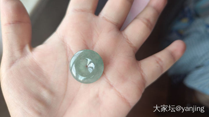 天然缅甸A货翡翠平安扣_翡翠