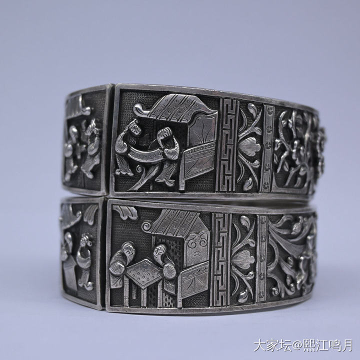 四雅闲趣非遗金奖作品_传统银饰打银