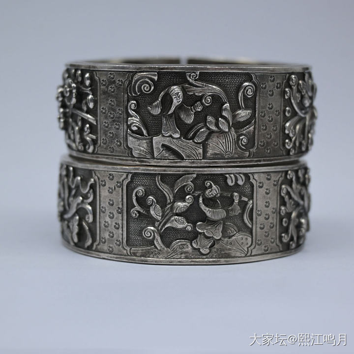 四雅闲趣非遗金奖作品_传统银饰打银