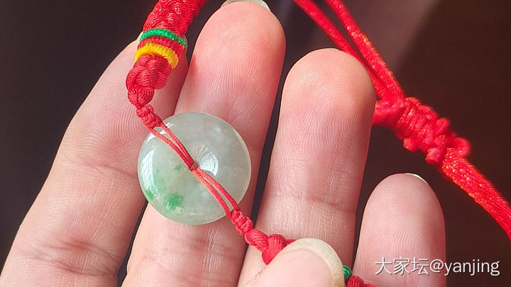 天然缅甸A货翡翠平安扣_翡翠