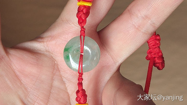 天然缅甸A货翡翠平安扣_翡翠
