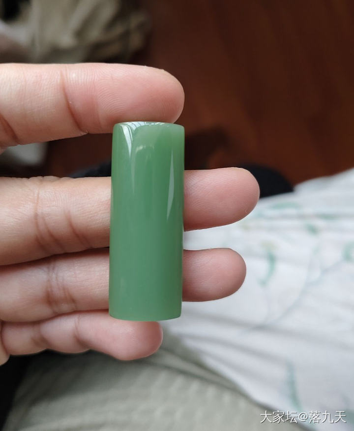 碧玉长条玉面，完美，40*15*6mm_和田玉