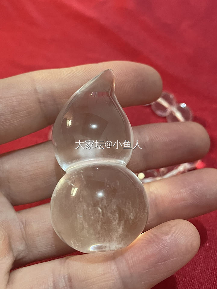 白水晶葫芦_彩色宝石