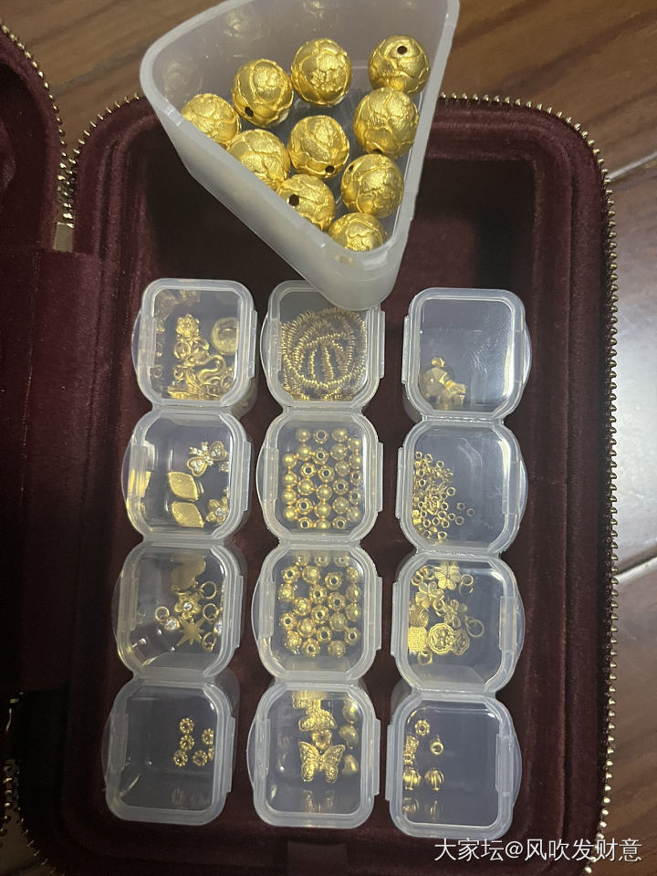 拆了编不回去了，一百克出头的珠子……_金