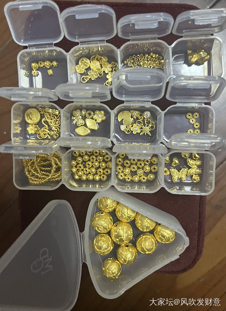 拆了编不回去了，一百克出头的珠子……_金
