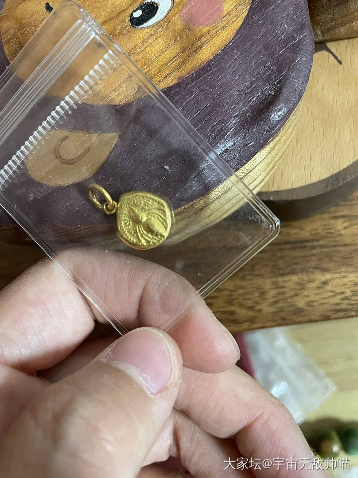 土耳其进口手工足金招财蜜蜂吊坠_金