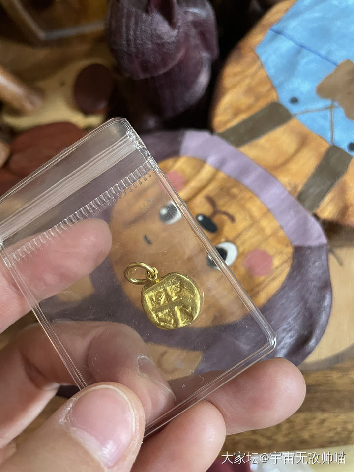 土耳其进口手工足金招财蜜蜂吊坠_金